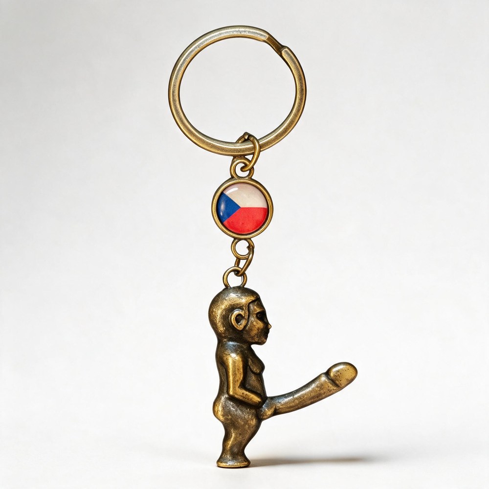 Klíčenka Praha, bronz, 010700108